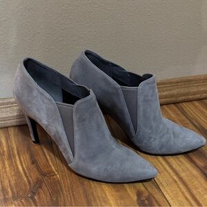 Cole Haan Suede Gray Heeled Boots